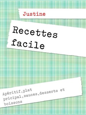 cover image of Recettes facile